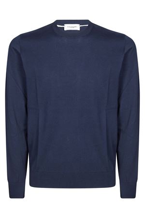 Maglia in cotone blu PAOLO PECORA | A001F1006685